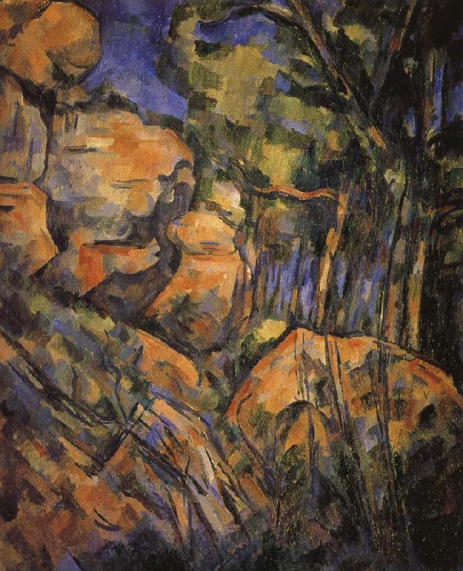 Paul Cezanne near the rock cave France oil painting art